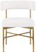 Rivage - Durable Dining Chair With Gold Frame (Set of 2) - Simple Home Plus