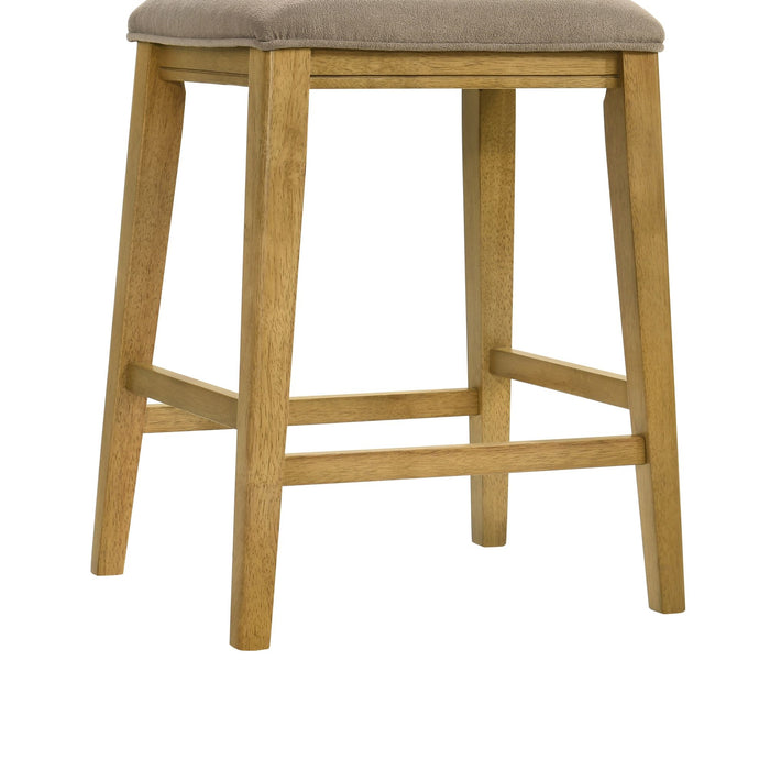 Jane - Contemporary Transitional Wood Counter Height Kitchen Bar Stool - Simple Home Plus