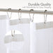 Anna - Sheer Shower Curtain - White - Simple Home Plus