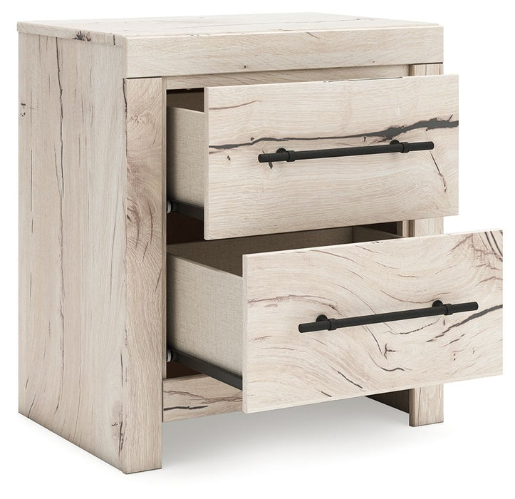 Lawroy - Light Natural - Two Drawer Night Stand - Simple Home Plus
