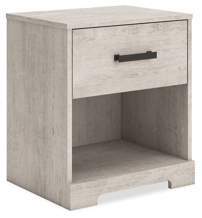 Shawburn - Gray - One Drawer Night Stand - Simple Home Plus