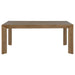 Bruner - Rectangular Wood Dining Table - Natural Brown - Simple Home Plus