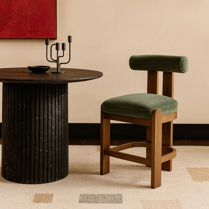 Arienzo - Velvet Upholstered Counter Stool (Set of 2) - Simple Home Plus