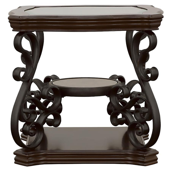 Laney - Glass Top Coffee And End Table Set - Simple Home Plus