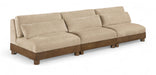 Turin - Chenille Fabric Upholstered Modular Sectional - Beige - Simple Home Plus