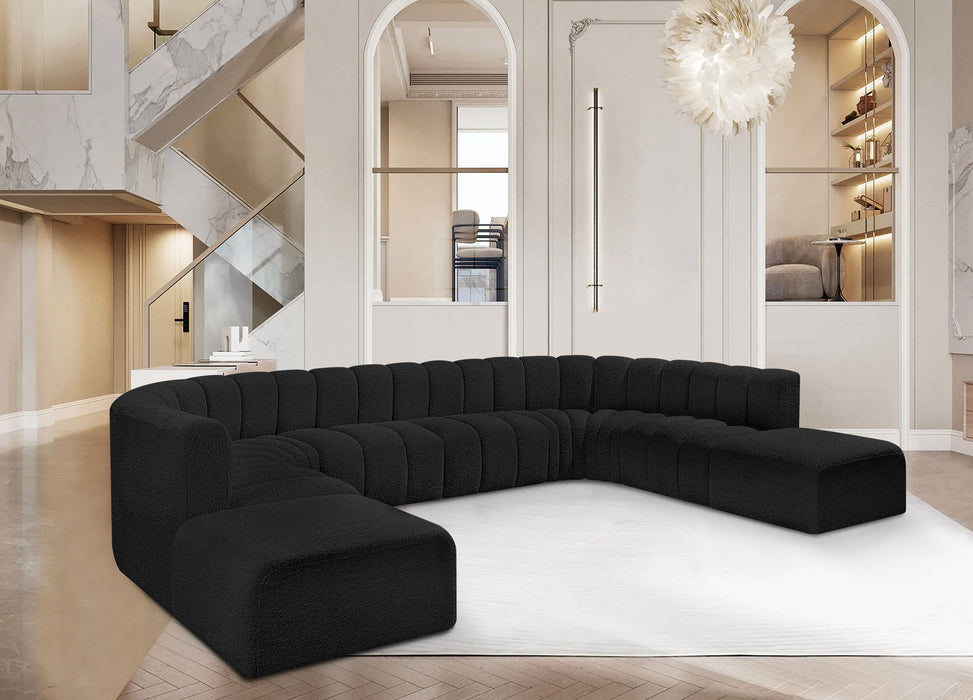 Arc - Boucle Fabric Modular Sectional - Simple Home Plus