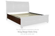 Porter - Sleigh King Rails - Rustic Brown - Simple Home Plus