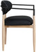 Riccio - Faux Leather Dining Arm Chair (Set of 2) - Natural Frame - Simple Home Plus