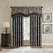 Aubrey - Window Rod Pocket Valance With Beads - Black - Simple Home Plus