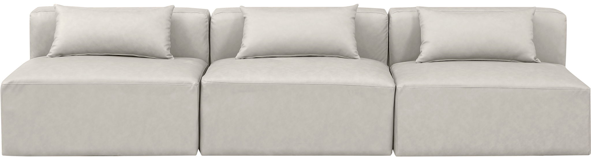 Cube - Modular 3 Seat Armless Sofa - Simple Home Plus