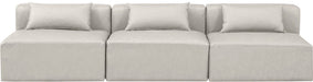 Cube - Modular 3 Seat Armless Sofa - Simple Home Plus