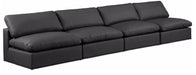Comfy - Faux Leather Modular Armless Sofa 4 Seats - Simple Home Plus