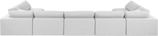 Comfy - 7 Piece Linen Modular Armless Sectional - Simple Home Plus