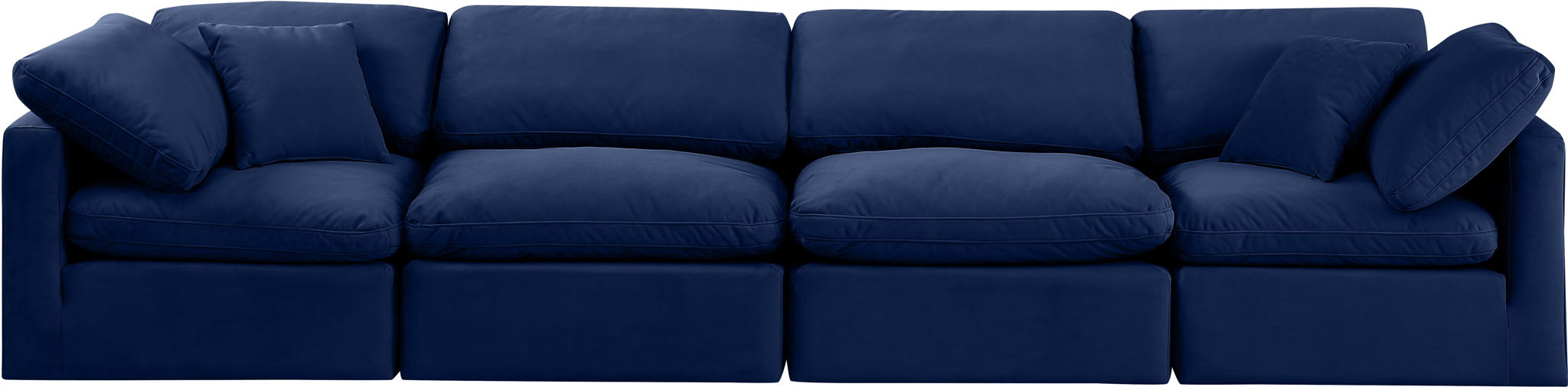 Indulge - Velvet 4 Seat Modular Sofa - Simple Home Plus