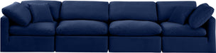 Indulge - Velvet 4 Seat Modular Sofa - Simple Home Plus