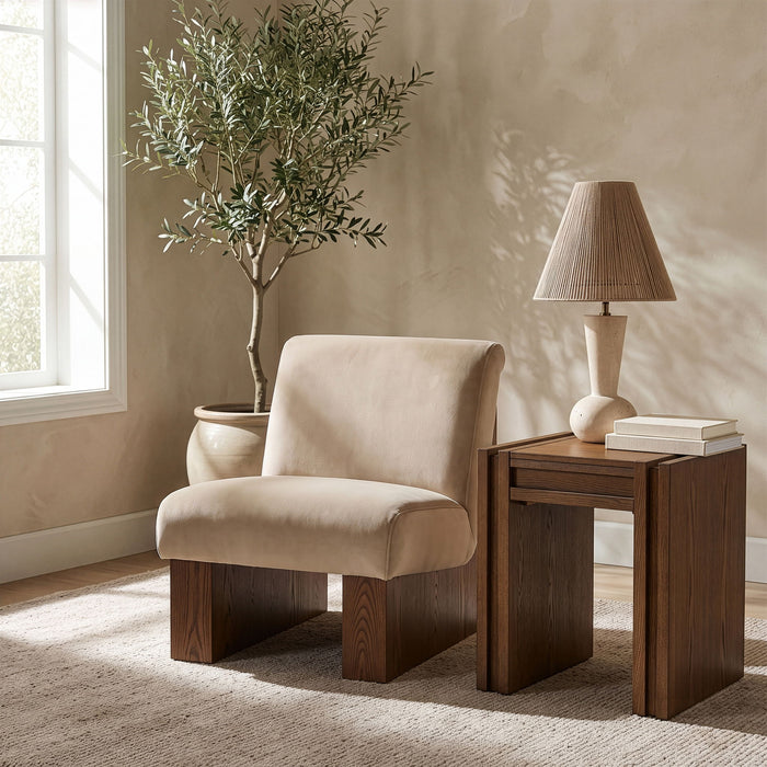 Vantage - Velvet Performance Fabric Upholstered Accent Chair