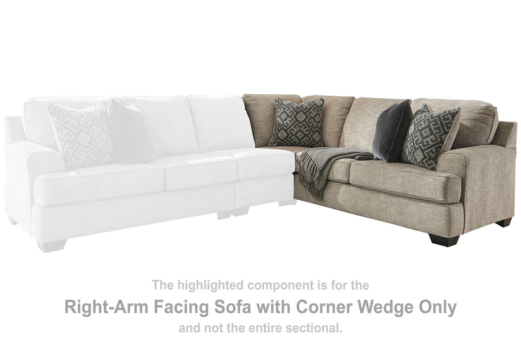 Bovarian - RAF Sofa w/Corner Wedge - Stone - Simple Home Plus