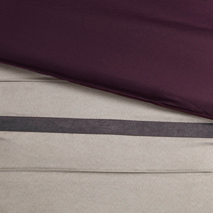 Palmer - Piece Comforter (Set of 7) - Purple - Simple Home Plus