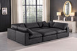 Comfy - 6 Piece Faux Leather Sectional - Simple Home Plus