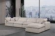 Comfy - 5 Piece Linen Modular Sectional With Chaise - Simple Home Plus