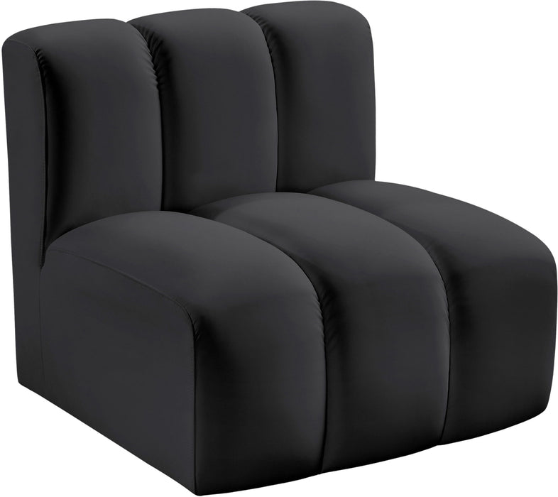 Arc - Faux Leather Straight Chair - Simple Home Plus