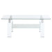 Dyer - 1-Shelf Rectangular Glass Top Table - Simple Home Plus