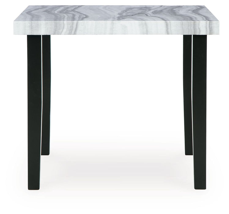 Mervannie - Square Dining Room Counter Table - Gray / Black - Simple Home Plus