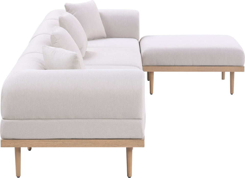Laguna - 5 Piece 106.5" Upholstered Outdoor Patio Modular Sectional - Simple Home Plus