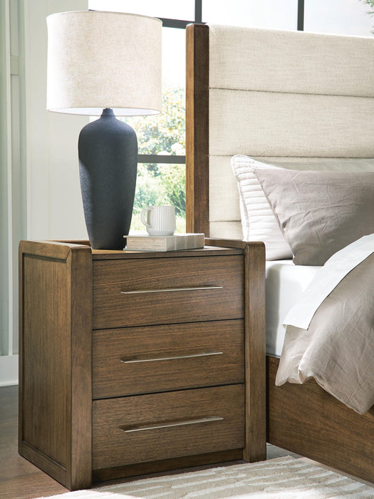 Marxmore - Three Drawer Night Stand - Brown - Simple Home Plus
