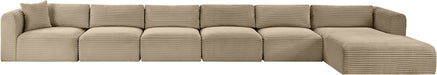 Shaggy - Fabric 6 Piece Modular Sectional With Chaise - Simple Home Plus