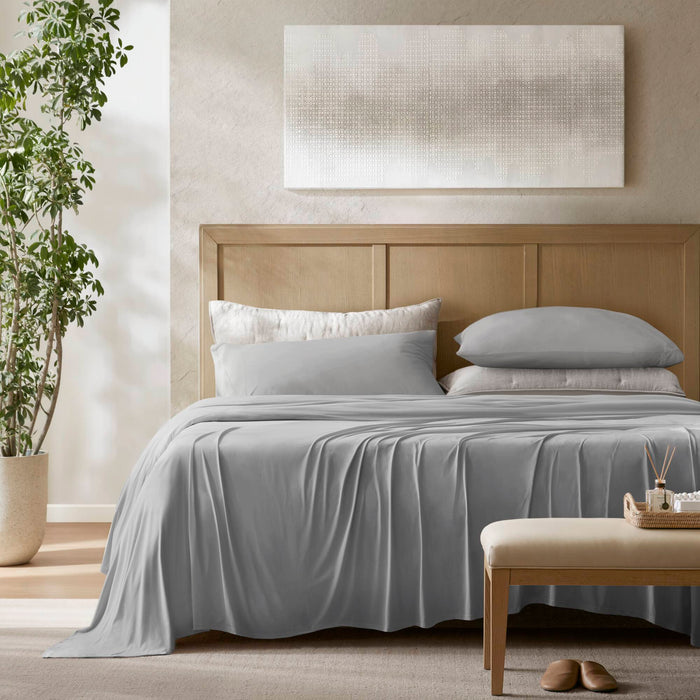 King Stretch Jersey Sheet Set - Gray - Simple Home Plus