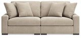Calden - 2-Piece Sectional Sofa - Oatmeal - Simple Home Plus