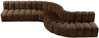 Arc - Velvet 7 Piece Modular Sofa - Simple Home Plus