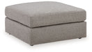 Lindon - Oversized Accent Ottoman - Smoke - Simple Home Plus