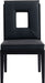 Gwendolyn - Faux Leather Dining Side Chair With Black Frame (Set of 2) - Simple Home Plus