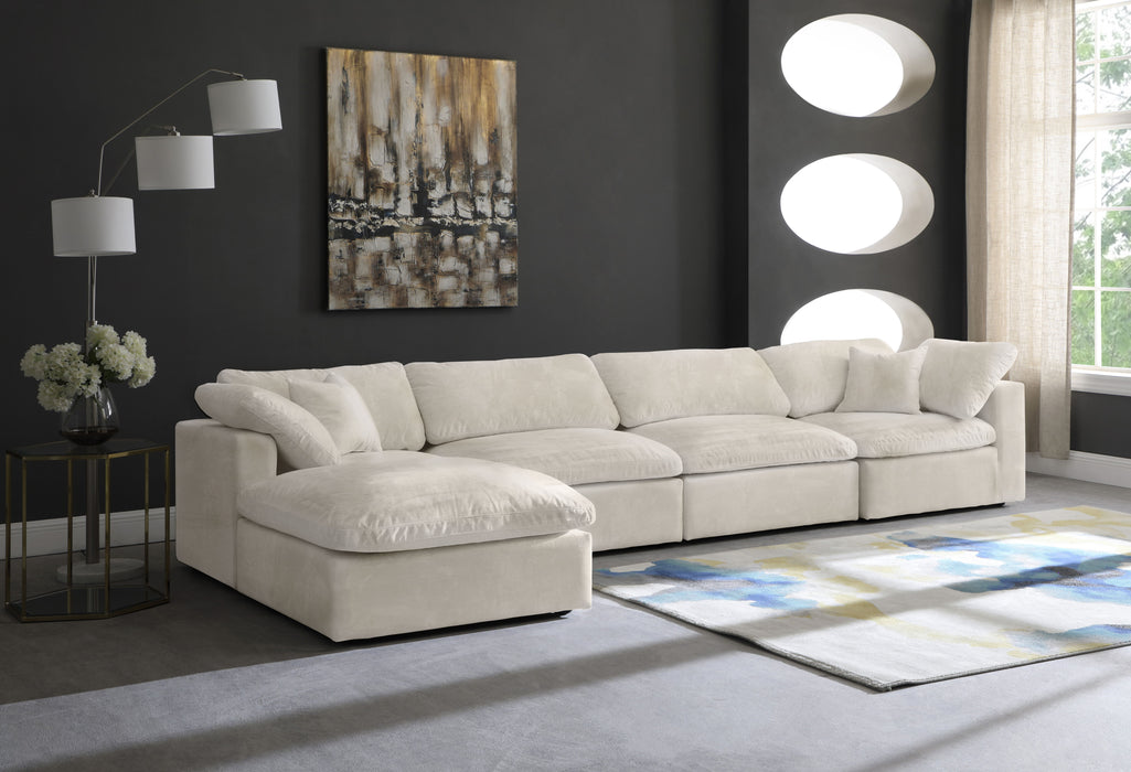 Cozy - 5 Piece Modular Sectional With Chaise - Simple Home Plus