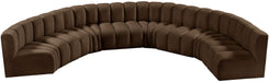 Arc - Velvet 8 Piece U-Shaped Modular Sofa - Simple Home Plus