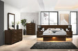 Jessica - Wood LED Panel Bed - Simple Home Plus