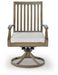 Rainier Ranch - Brown / Beige - Swivel Chair With Cushion (Set of 2) - Simple Home Plus
