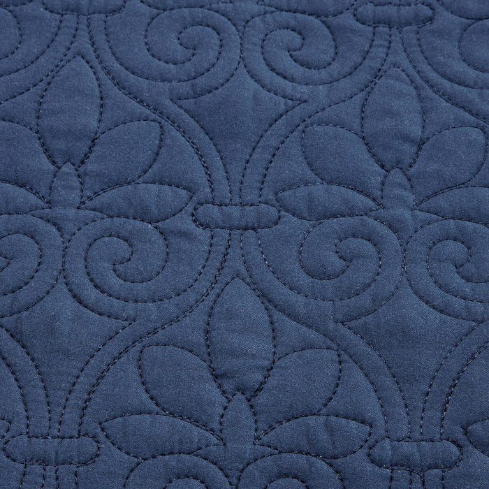 Quebec - Twin Reversible Daybed Cover (Set of 6) - Navy - Simple Home Plus