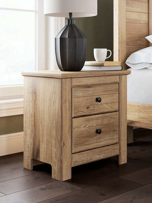 Makidern - Two Drawer Night Stand - Simple Home Plus