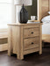 Makidern - Two Drawer Night Stand - Simple Home Plus
