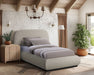 Vaughn - Chenille Bed With Black Base - Simple Home Plus
