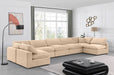 Comfy - 7 Piece Velvet Modular Armless Sectional - Simple Home Plus
