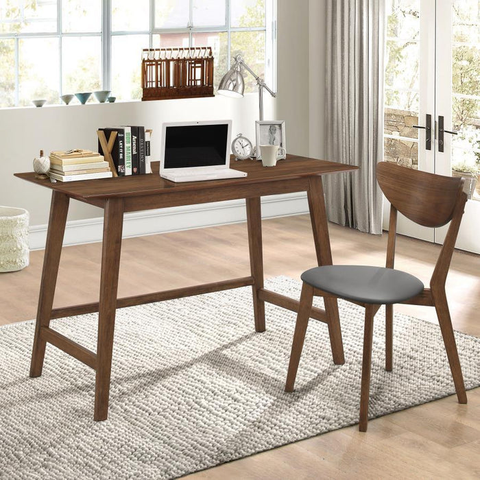 Karri - 2 Piece Home Office Computer Desk And Chair Set - Walnut - Simple Home Plus