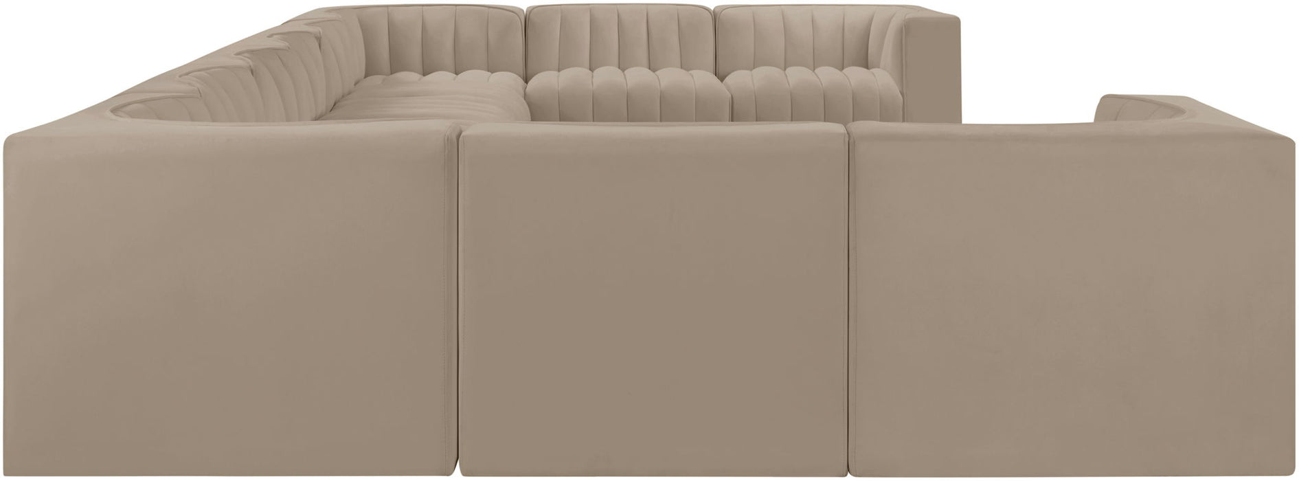 Rummi - Velvet Performance Fabric Upholstered 10 Piece Modular Sectional - Simple Home Plus