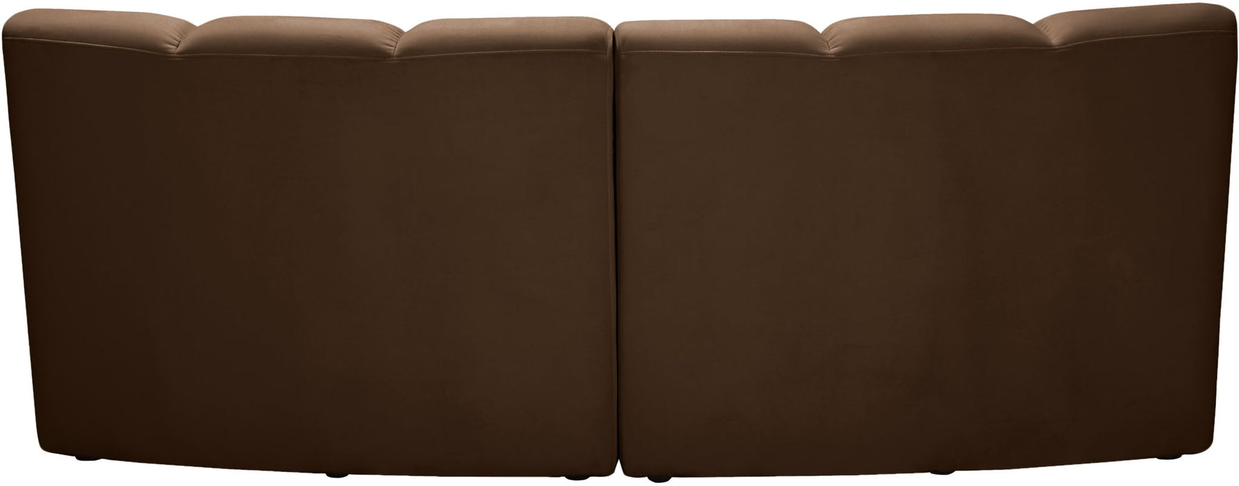 Infinity - 2 Piece Modular Sectional - Brown - Simple Home Plus