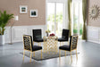 Opal - Dining Chair with Gold Legs (Set of 2) - Simple Home Plus