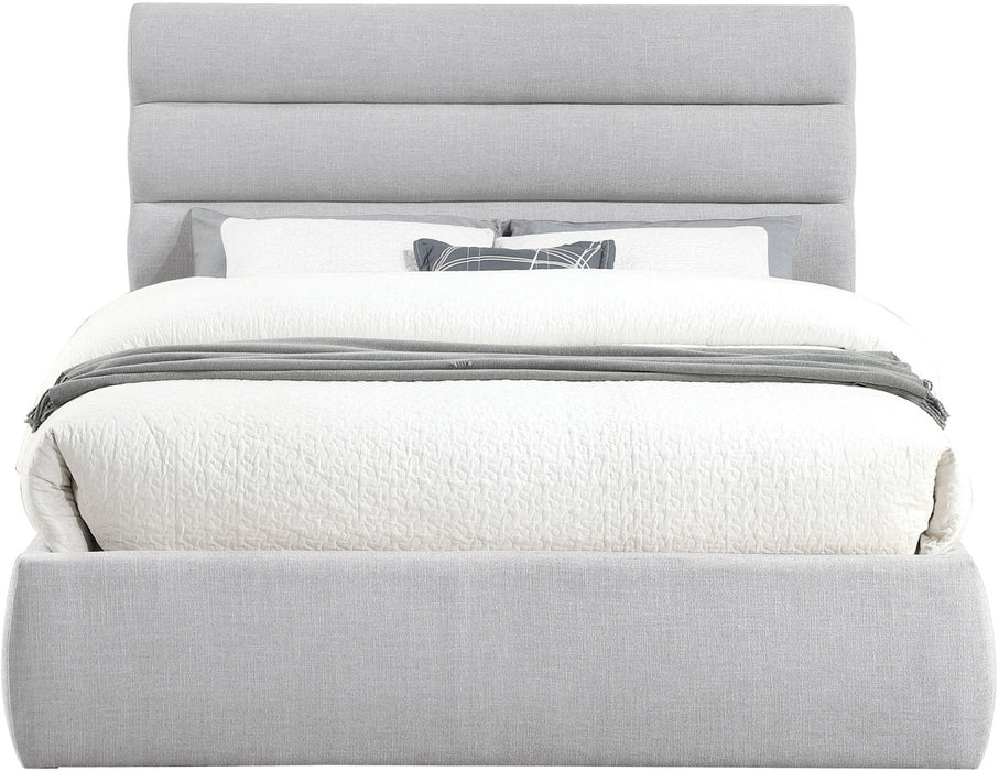 Adam - Linen Fabric Bed With 52" Headboard - Simple Home Plus