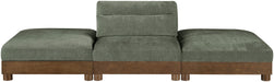 Turin - Chenille Fabric Upholstered Modular Sectional - Green - Simple Home Plus